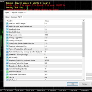 Leopard Scalper EA MT4 settings