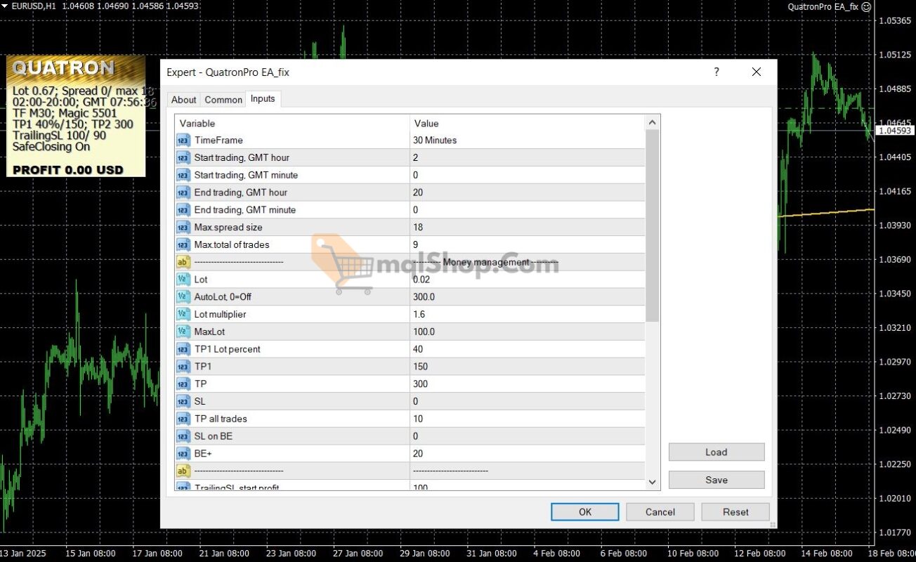 QuatronPro-EA-MT4-settings