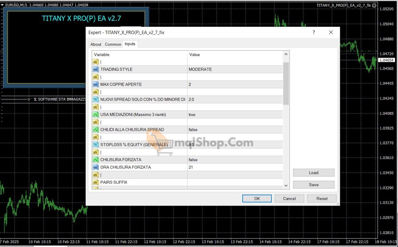 Titany-X-ProP-EA-MT4 overview